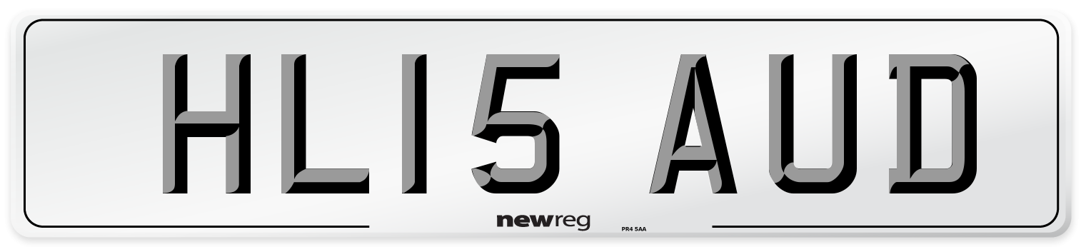 HL15 AUD Number Plate from New Reg